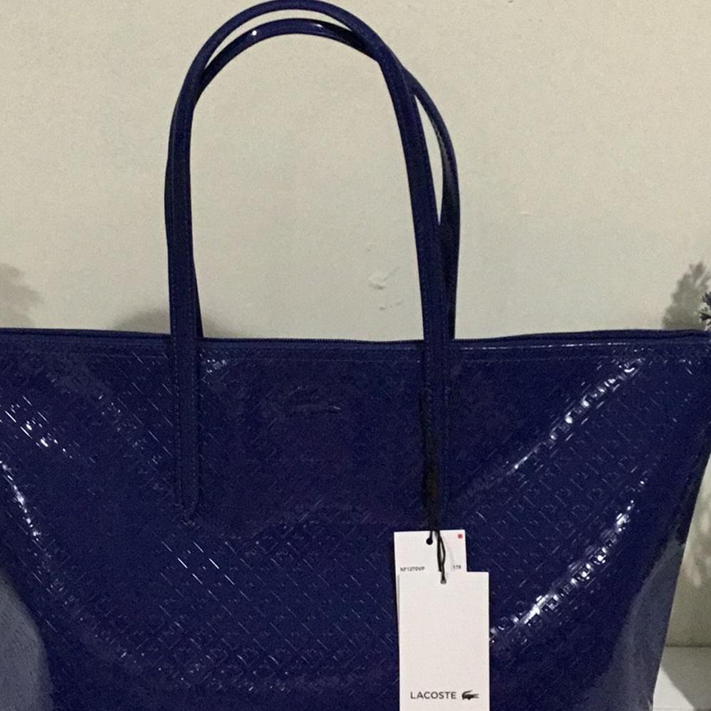 🌹 Lacoste Women's Glossy Large Shopping Bag🌹 - Picture 2 of 6